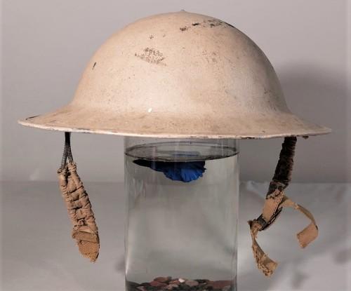 Headgear AN 1942 WWII BRODIE MKII SOUTH AFRICAN JAGER RAND STEEL